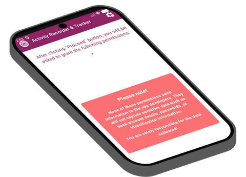 Isometric illustration of an Android permission prompt granting app access